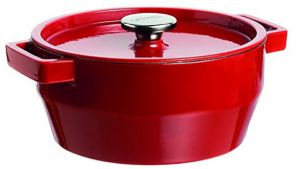 FAITOUT PYREX SLOWCOOK ROUGE COCOTTE RONDE 28CM